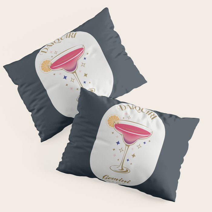 Daiquiri Cocktail Zodiac Sign Pillow Sham Gallery Image 3
