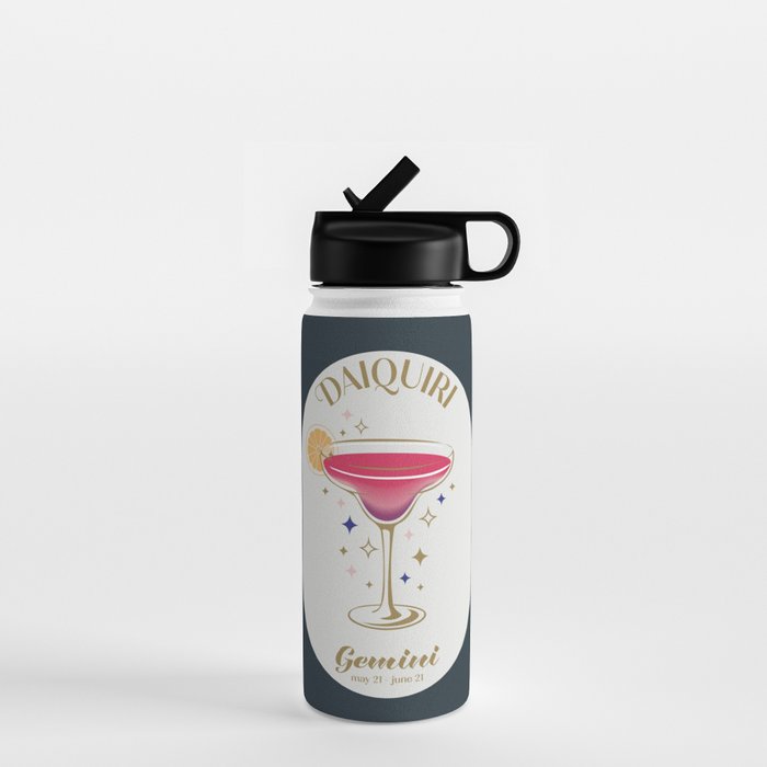 Daiquiri Cocktail Zodiac Sign Water Bottle Gallery Image 1