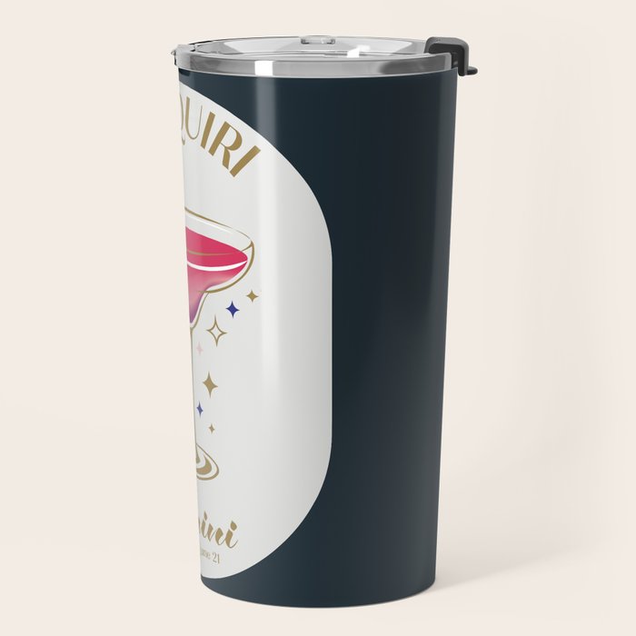 Daiquiri Cocktail Zodiac Sign Travel Mug Gallery Image 2