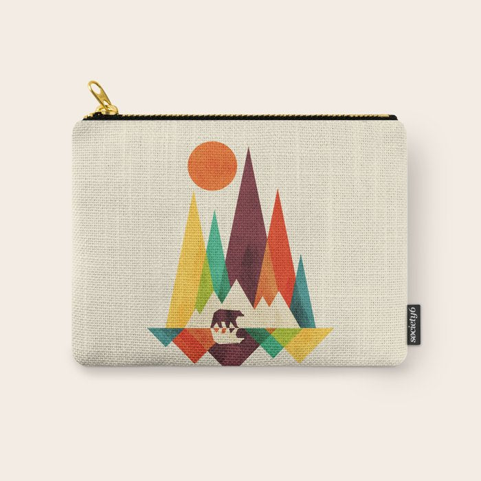 Bear In Whimsical Wild Carry All Pouch Gallery Image 1