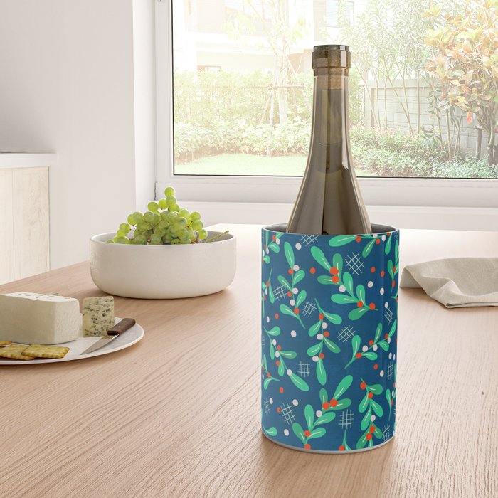 Misseltoe -  christmas pattern no1 Wine Chiller Gallery Image 4