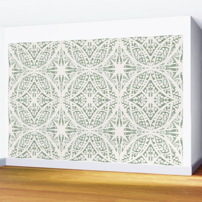 Green Nature Fantasy Tiles B Wall Mural Gallery Image 2
