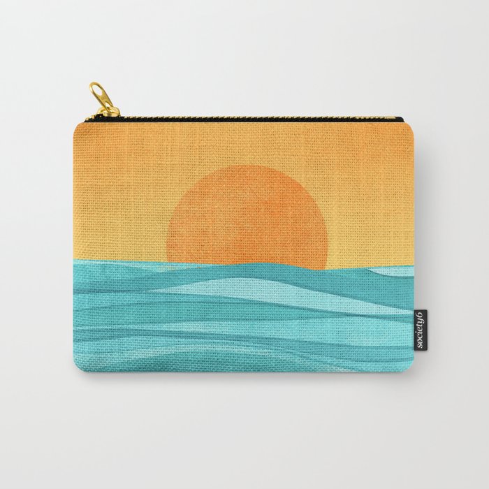 Coastal Sunset Landscape Carry All Pouch Gallery Image 1