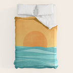 Coastal Sunset Landscape Duvet Cover Gallery Image 6
