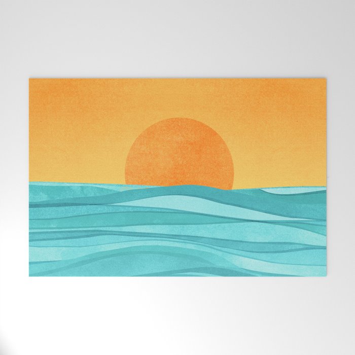 Coastal Sunset Landscape Welcome Mat Gallery Image 1