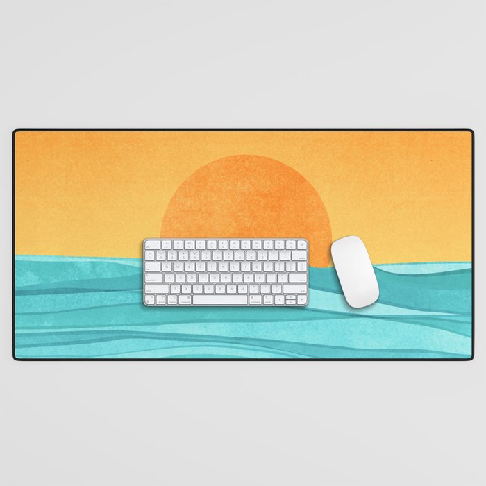 Coastal Sunset Landscape Desk Mat Gallery Image 1