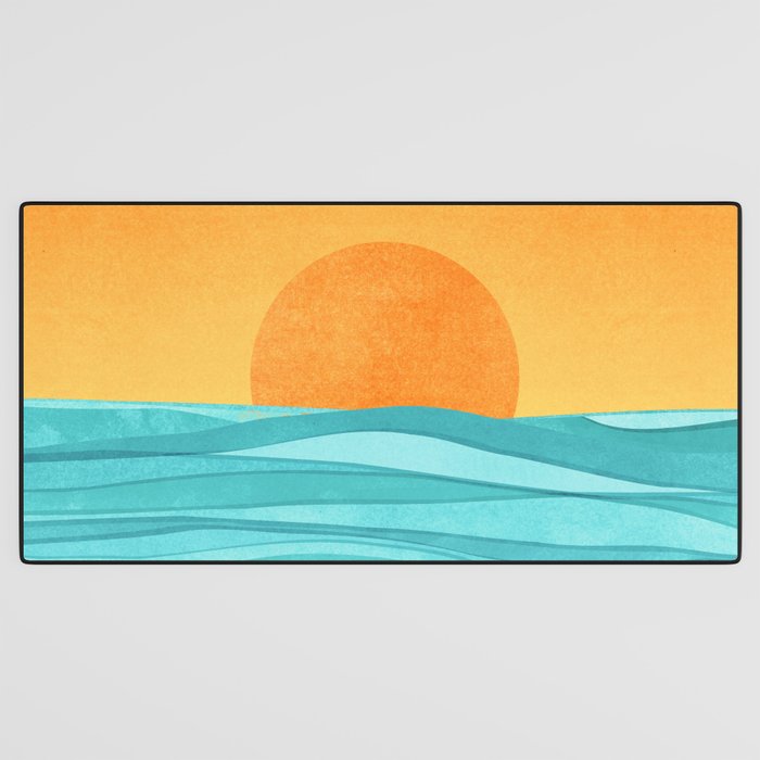 Coastal Sunset Landscape Desk Mat Gallery Image 3