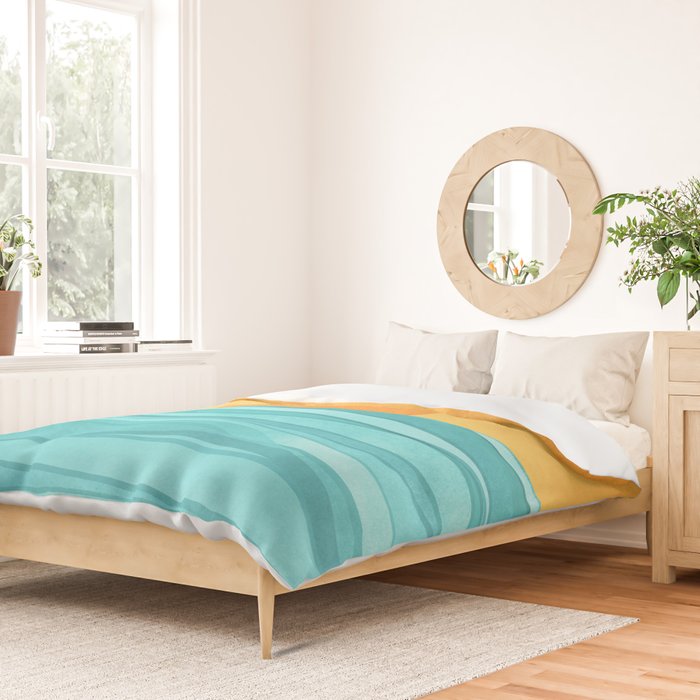 Coastal Sunset Landscape Duvet Cover Gallery Image 2