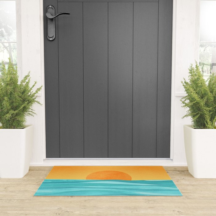 Coastal Sunset Landscape Welcome Mat Gallery Image 3