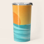 Coastal Sunset Landscape Travel Mug Gallery Image 2