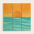 Coastal Sunset Landscape Wood Wall Art Gallery Image 1