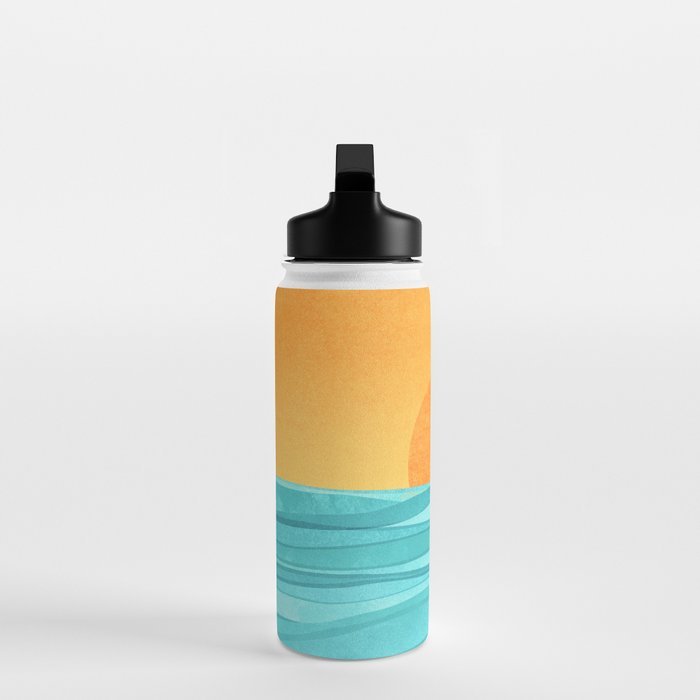 Coastal Sunset Landscape Water Bottle Gallery Image 3