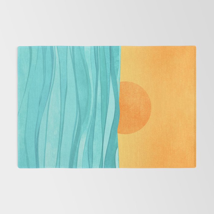 Coastal Sunset Landscape Rug Gallery Image 2