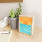 Coastal Sunset Landscape Mini Art Print Gallery Image 2