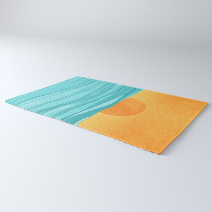 Coastal Sunset Landscape Rug Gallery Image 3