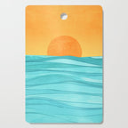 Coastal Sunset Landscape Cutting Board Gallery Image 1