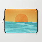 Coastal Sunset Landscape Laptop Sleeve Gallery Image 1