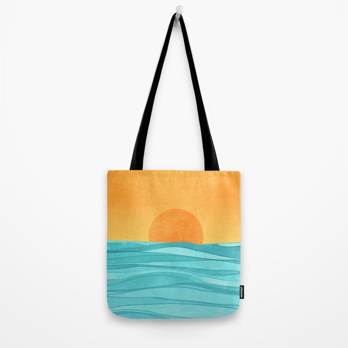 Coastal Sunset Landscape Tote Bag Gallery Image 2