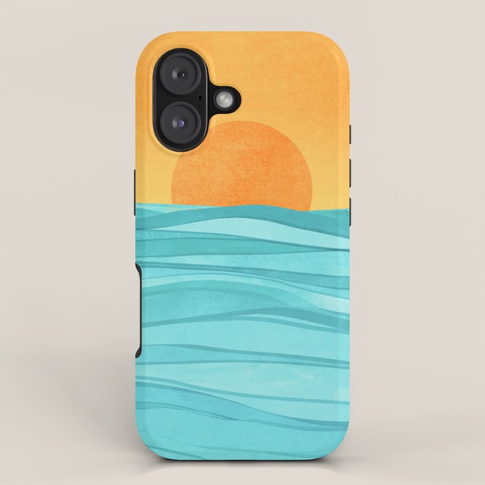 Coastal Sunset Landscape iPhone Case Gallery Image 1