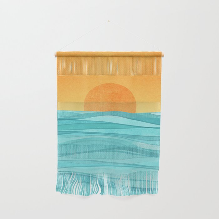 Coastal Sunset Landscape Wall Hanging Gallery Image 1