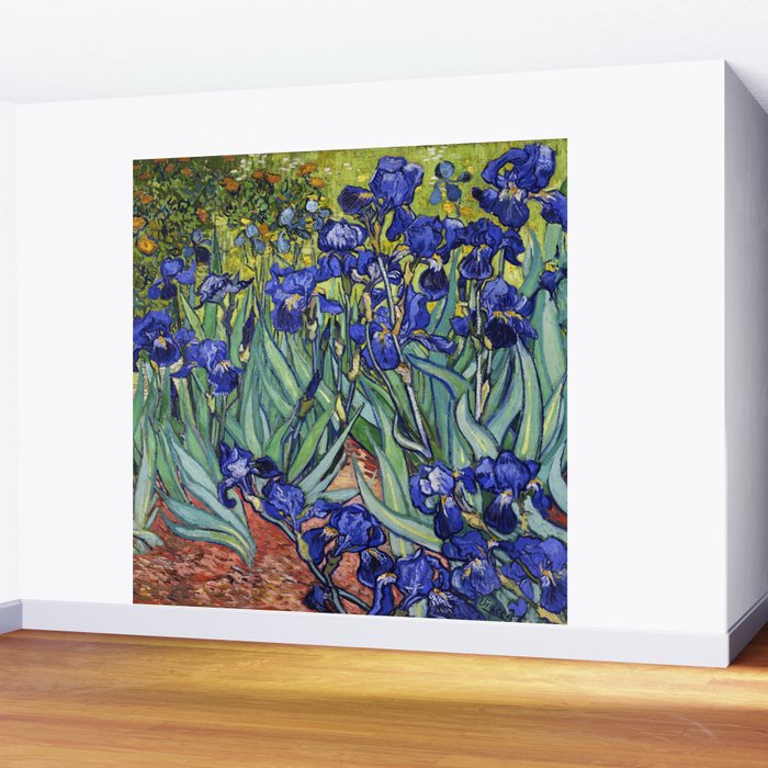 Irises by Vincent van Gogh Wall Mural Gallery Image 2