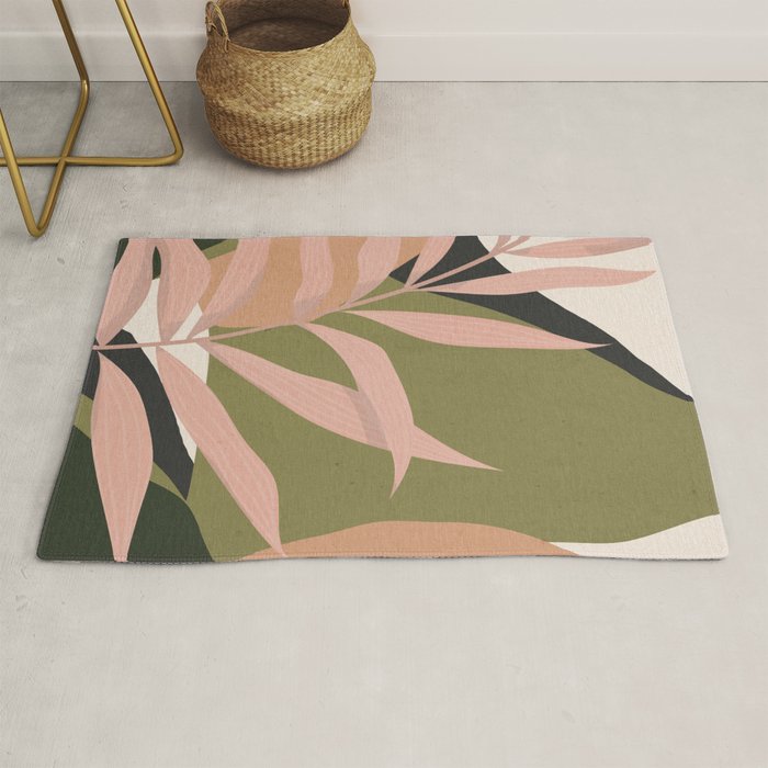 Tropical Leaf- Abstract Art 2 Rug Gallery Image 1