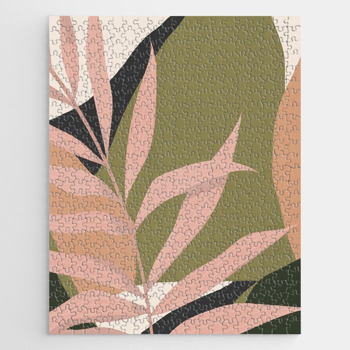 Tropical Leaf- Abstract Art 2 Jigsaw Puzzle Gallery Image 1
