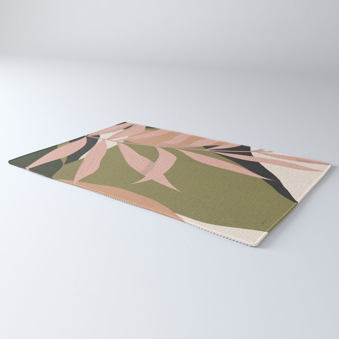Tropical Leaf- Abstract Art 2 Rug Gallery Image 3