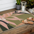 Tropical Leaf- Abstract Art 2 Outdoor Rug Gallery Image 2