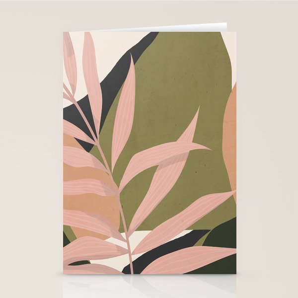 Tropical Leaf- Abstract Art 2 Stationery Card Gallery Image 2