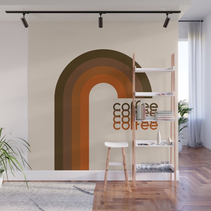 Cocoa Coffee Rainbow Wall Mural Gallery Image 1