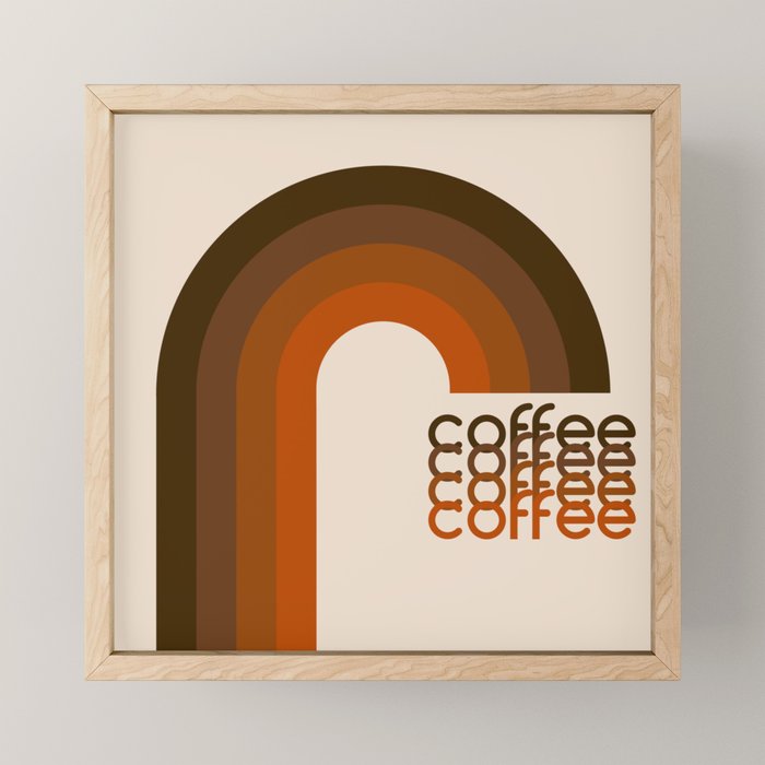 Cocoa Coffee Rainbow Mini Art Print Gallery Image 1