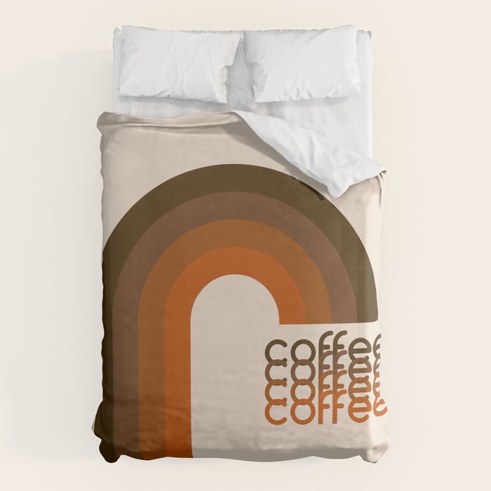 Cocoa Coffee Rainbow Duvet Cover Gallery Image 6