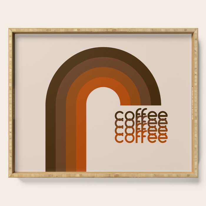 Cocoa Coffee Rainbow Serving Tray Gallery Image 1