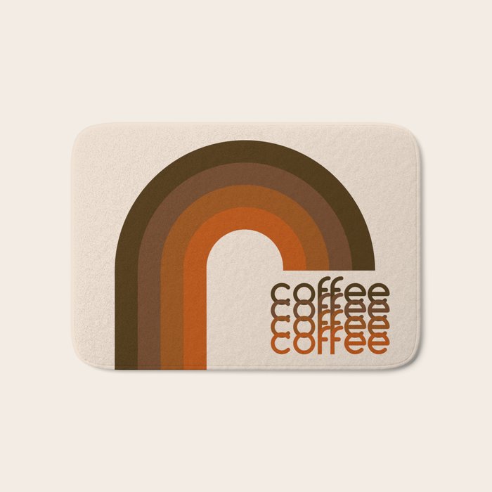 Cocoa Coffee Rainbow Bath Mat Gallery Image 1