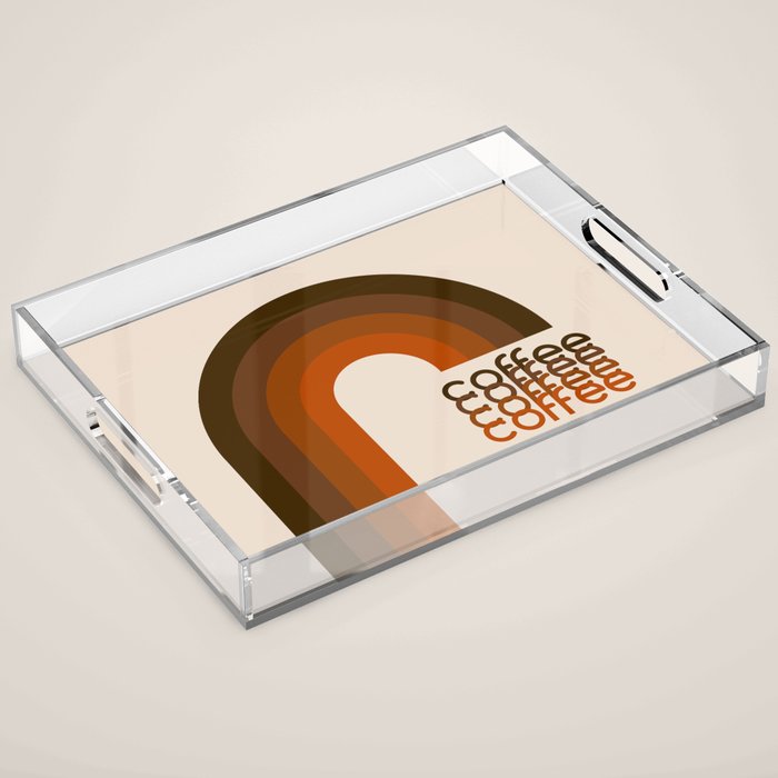Cocoa Coffee Rainbow Acrylic Tray Gallery Image 1