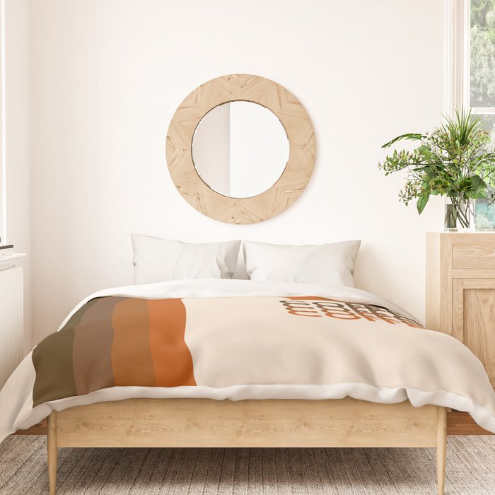 Cocoa Coffee Rainbow Duvet Cover Gallery Image 3