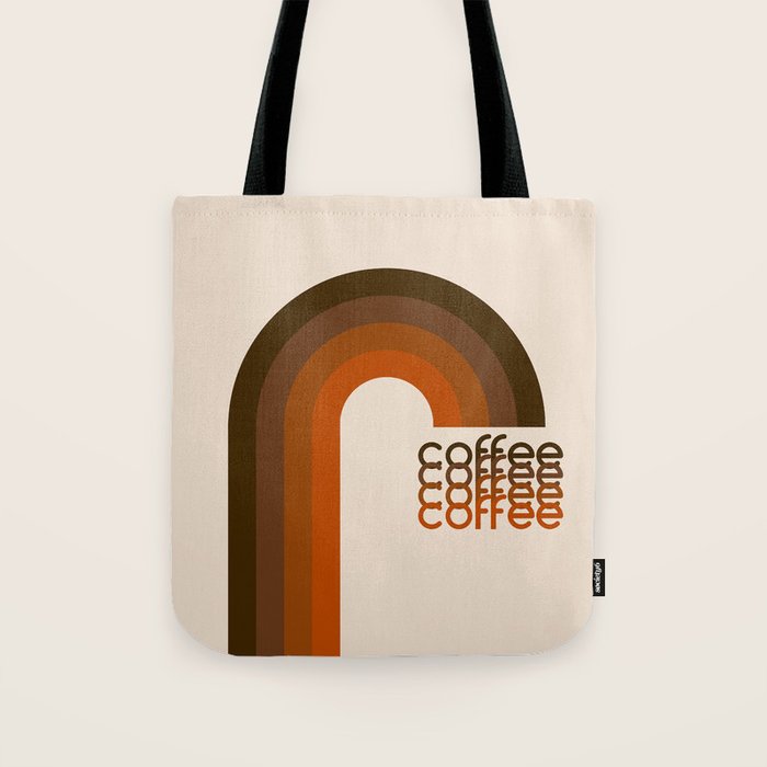 Cocoa Coffee Rainbow Tote Bag Gallery Image 1