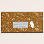KALAMI FLORAL MUSTARD Desk Mat Gallery Image 1