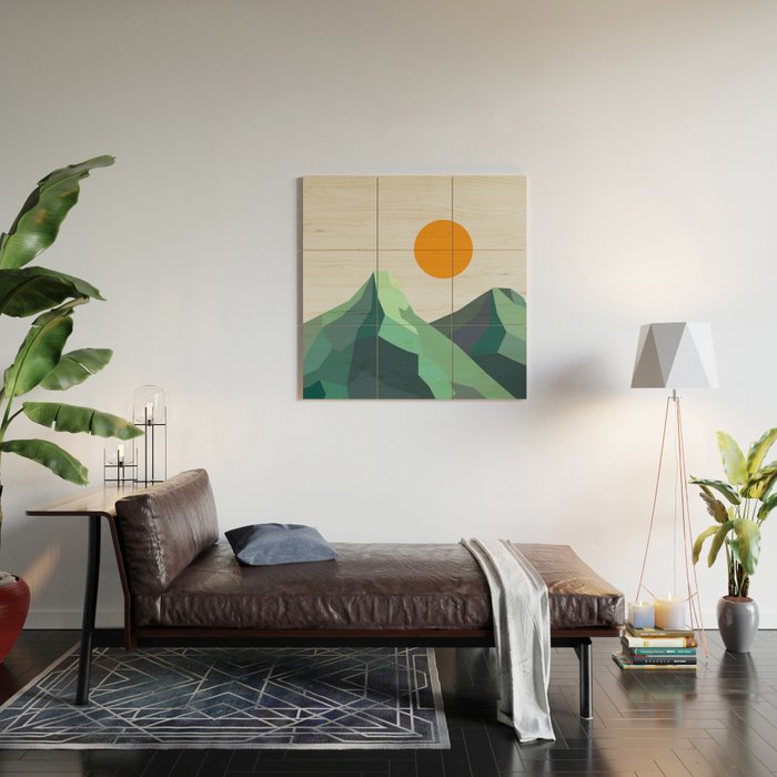 Abstract Landscape 30B Wood Wall Art Gallery Image 2
