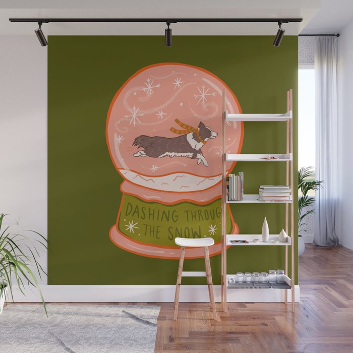 Dashing Through the Snow Wall Mural Gallery Image 1
