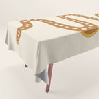 Minimal Snake - Desert Orange II Tablecloth Gallery Image 1