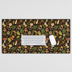 Vintage & Shabby Chic - Autumn Harvest Black Desk Mat Gallery Image 1