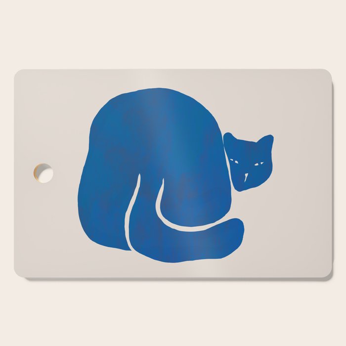 Blue cat Cutting Board Gallery Image 1
