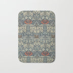 Vintage William Morris Tulip and Rose Bath Mat Gallery Image 1