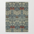 Vintage William Morris Tulip and Rose Poster Gallery Image 4