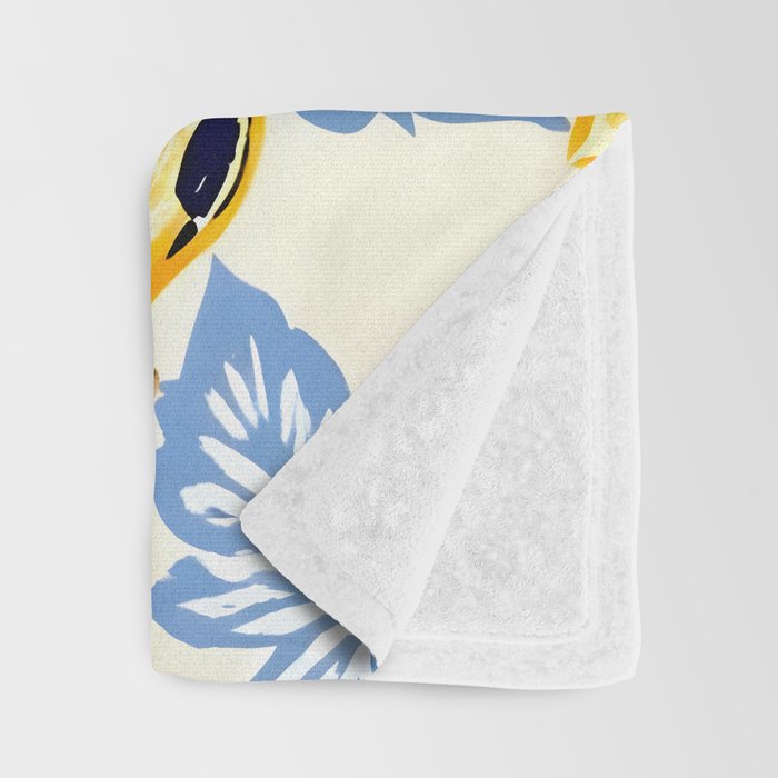 Snakes & Lemons, Whimsical Eclectic Wildlife Animals, Fruit Food Bohemian Summer, Quirky Venom Illustration Moroccan Tiles Throw Blanket Gallery Image 3