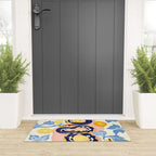 Snakes & Lemons, Whimsical Eclectic Wildlife Animals, Fruit Food Bohemian Summer, Quirky Venom Illustration Moroccan Tiles Welcome Mat Gallery Image 3