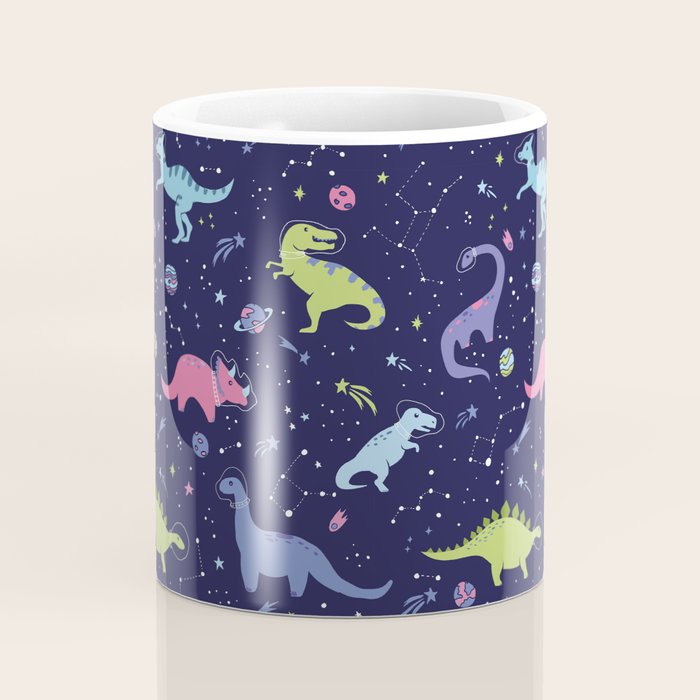 Dinosaurs in Space Coffee Mug Gallery Image 4