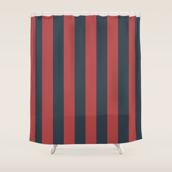 Stratified Sea Stripes Shower Curtain Gallery Image 1